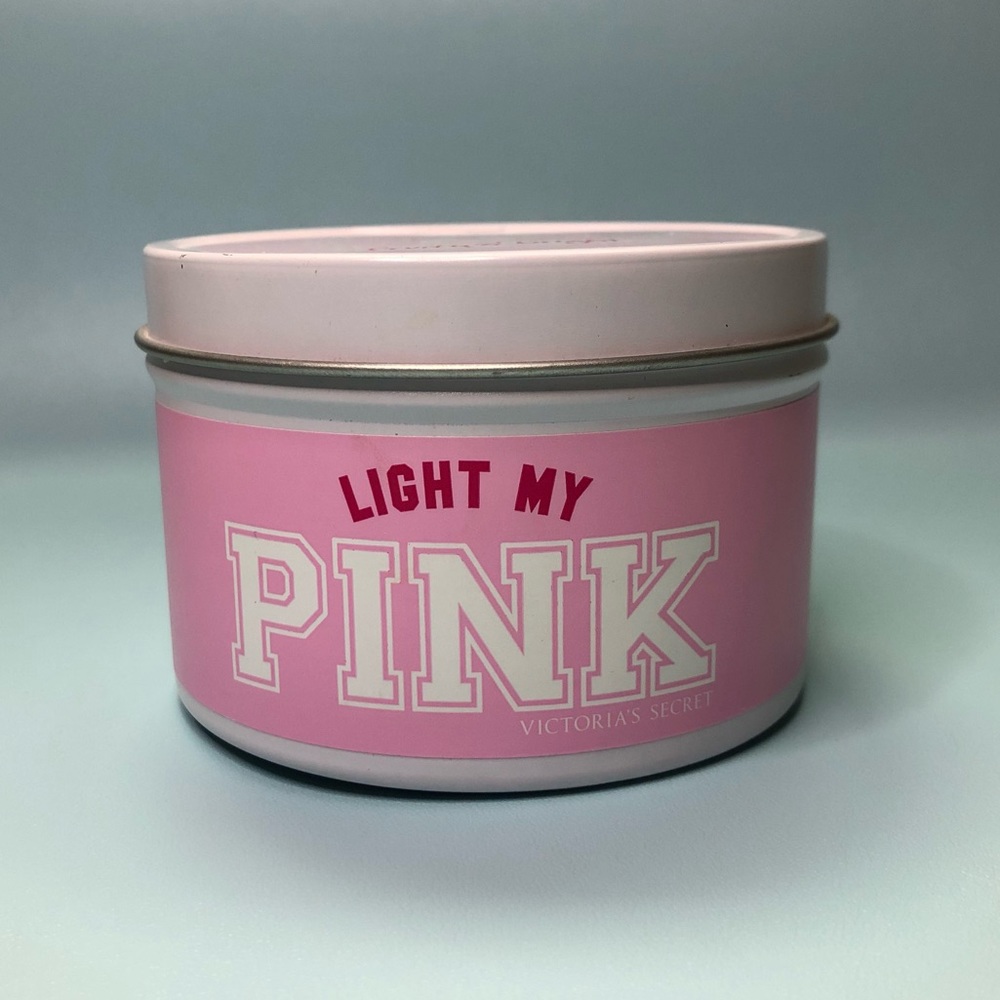 New PINK Victoria’s Secret candle RARE “LIGHT MY PINK” fruity and bright